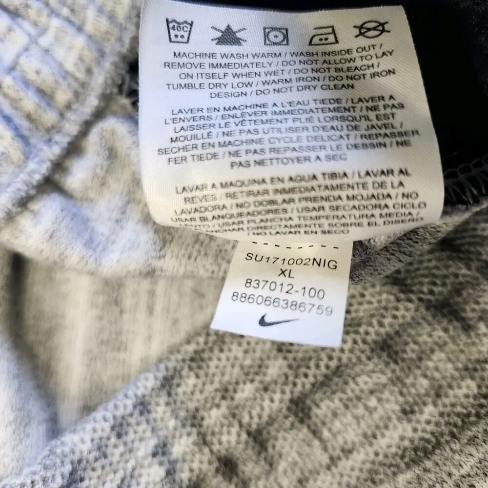 Nike Advance 15 AV15 Knit Jogger Pants Men's XL Gray Space Dye Tech Fleece